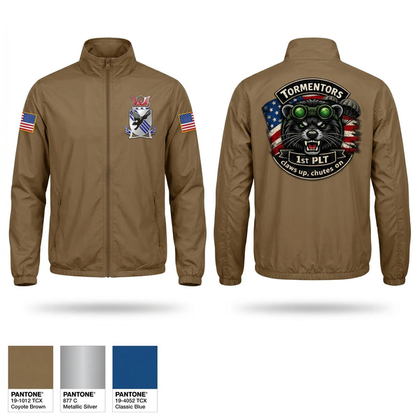 Windbreaker, 1st PLT 2-505, Army, Teamtime, Team time, sublimation, custom sports apparel, team uniforms, spirit wear, spiritwear, sports uniforms, custom shirts, team store, custom team store, fundraiser sports, apparel fundraiser