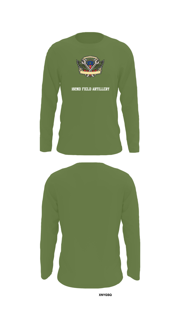 Long Sleeve Performance Shirt, 182nd Field Artillery, Army, Teamtime, Team time, sublimation, custom sports apparel, team uniforms, spirit wear, spiritwear, sports uniforms, custom shirts, team store, custom team store, fundraiser sports, apparel fundraiser