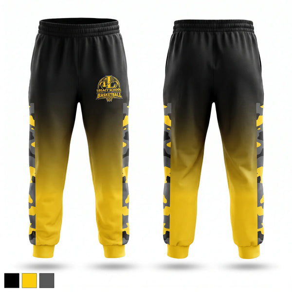 Sweatpants, Legacy School of the Arts, Men's Basketball, Teamtime, Team time, sublimation, custom sports apparel, team uniforms, spirit wear, spiritwear, sports uniforms, custom shirts, team store, custom team store, fundraiser sports, apparel fundraiser