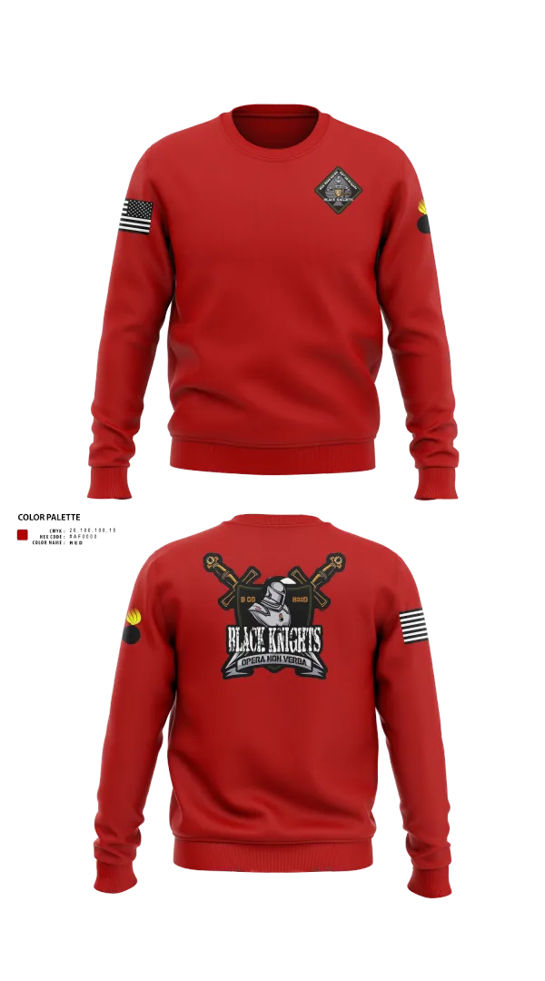 Crew Neck Sweatshirt, B Co 832nd OD BN, , Teamtime, Team time, sublimation, custom sports apparel, team uniforms, spirit wear, spiritwear, sports uniforms, custom shirts, team store, custom team store, fundraiser sports, apparel fundraiser