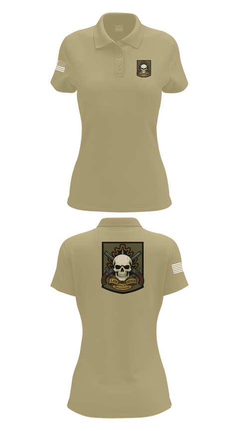 Womens Short Sleeve Performance Polo, 430th MP Detachment, , Teamtime, Team time, sublimation, custom sports apparel, team uniforms, spirit wear, spiritwear, sports uniforms, custom shirts, team store, custom team store, fundraiser sports, apparel fundraiser