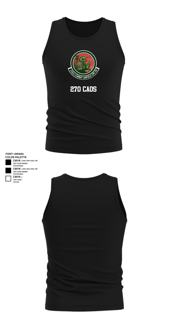 Tank Top, 270 CAOS, , Teamtime, Team time, sublimation, custom sports apparel, team uniforms, spirit wear, spiritwear, sports uniforms, custom shirts, team store, custom team store, fundraiser sports, apparel fundraiser