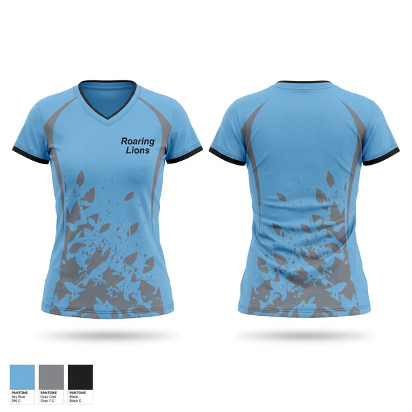 Womens Short Sleeve Vneck Shirt, Roaring Lions, Men's Soccer, Teamtime, Team time, sublimation, custom sports apparel, team uniforms, spirit wear, spiritwear, sports uniforms, custom shirts, team store, custom team store, fundraiser sports, apparel fundraiser