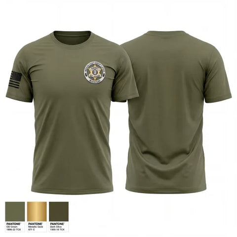 Old School Cotton Feel Shirt, Madison County Sheriff's Office, Police, Teamtime, Team time, sublimation, custom sports apparel, team uniforms, spirit wear, spiritwear, sports uniforms, custom shirts, team store, custom team store, fundraiser sports, apparel fundraiser