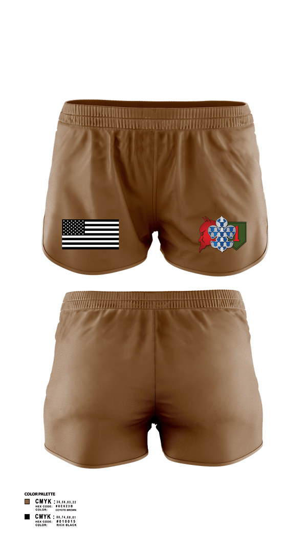 Women's Shorts, 3rd plt kingsmen, Army, Teamtime, Team time, sublimation, custom sports apparel, team uniforms, spirit wear, spiritwear, sports uniforms, custom shirts, team store, custom team store, fundraiser sports, apparel fundraiser