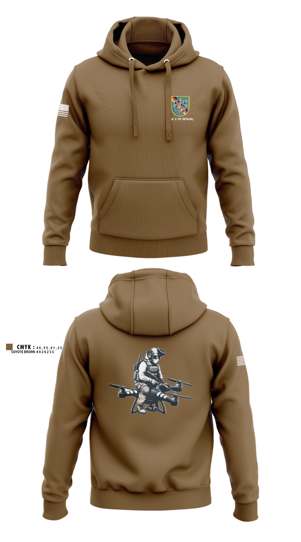 Hoodie, Military Intelligence Detachment 1st Battalion 10th Special Forces Group (Airborne), Army, Teamtime, Team time, sublimation, custom sports apparel, team uniforms, spirit wear, spiritwear, sports uniforms, custom shirts, team store, custom team store, fundraiser sports, apparel fundraiser