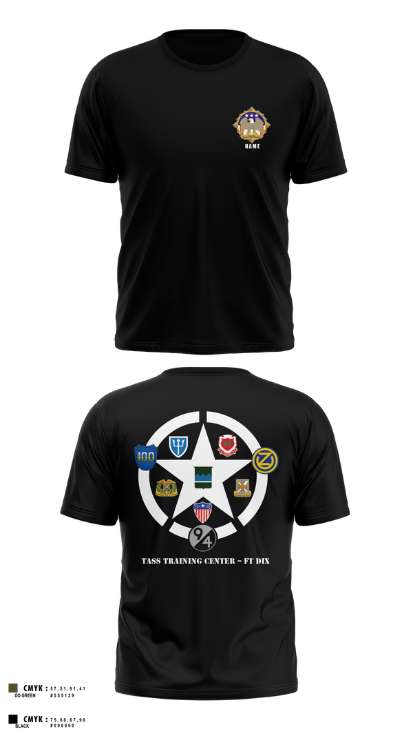 Old School Cotton Feel Shirt, 80th TC, TTC-Dix, Army, Teamtime, Team time, sublimation, custom sports apparel, team uniforms, spirit wear, spiritwear, sports uniforms, custom shirts, team store, custom team store, fundraiser sports, apparel fundraiser
