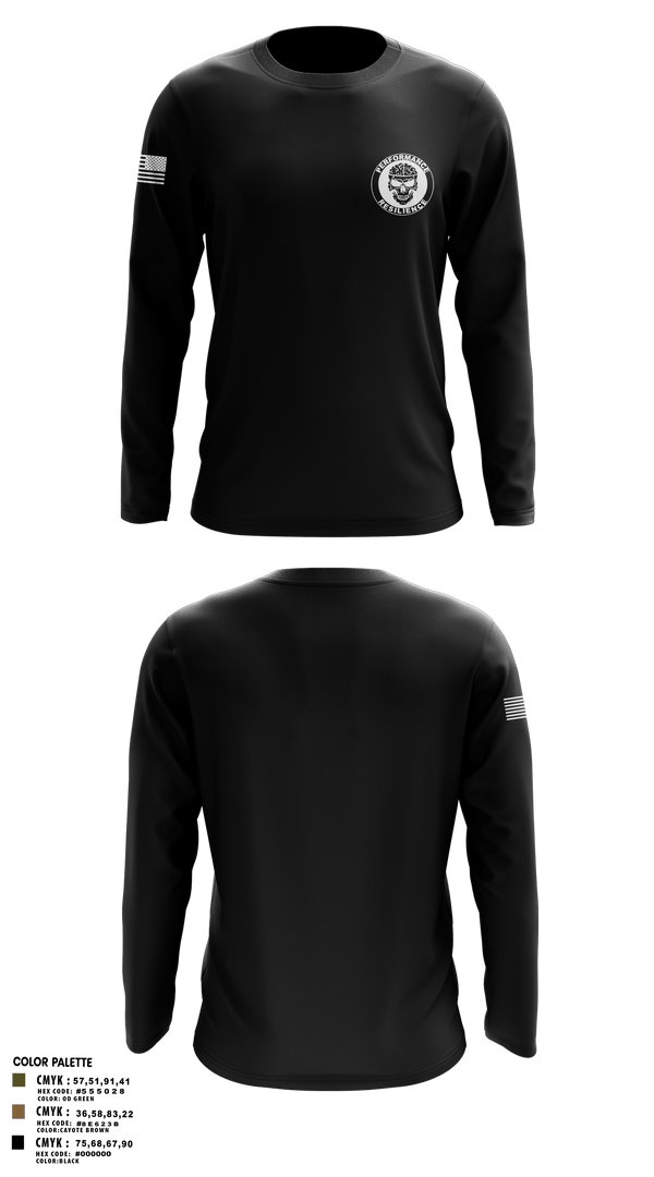 Long Sleeve Performance Shirt, R2 Performance center, Army, Teamtime, Team time, sublimation, custom sports apparel, team uniforms, spirit wear, spiritwear, sports uniforms, custom shirts, team store, custom team store, fundraiser sports, apparel fundraiser