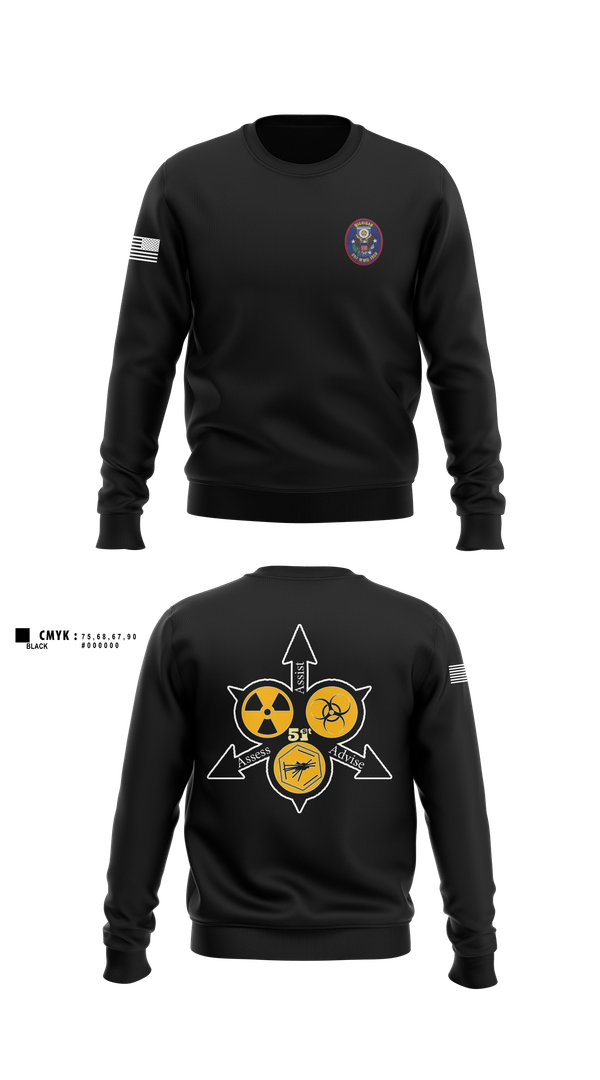 Crew Neck Sweatshirt, , Army, Teamtime, Team time, sublimation, custom sports apparel, team uniforms, spirit wear, spiritwear, sports uniforms, custom shirts, team store, custom team store, fundraiser sports, apparel fundraiser