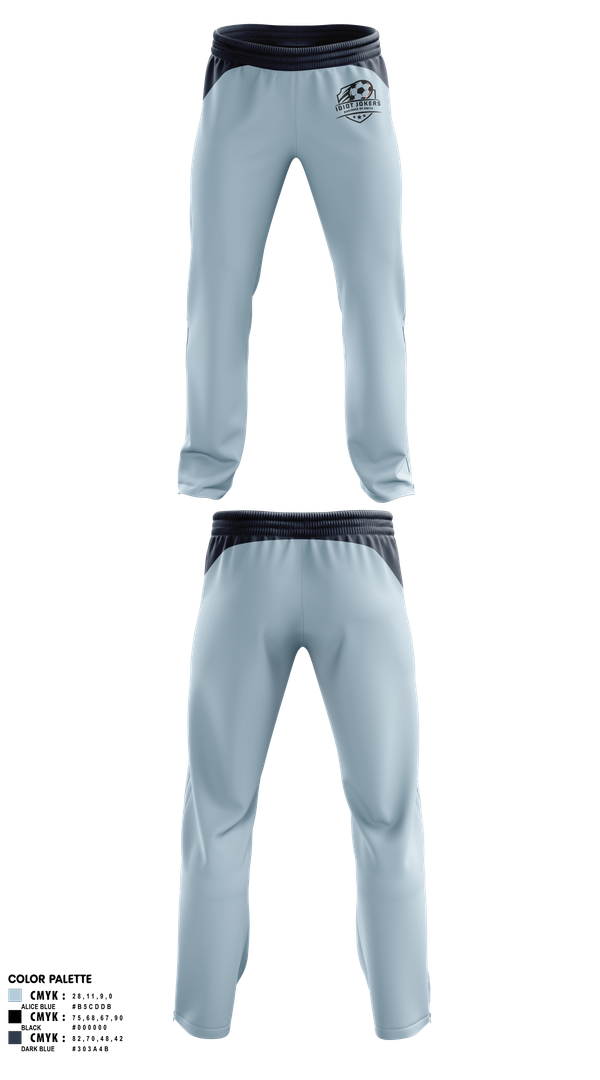 Sweatpants, Idiot Jokers, Men's Soccer, Teamtime, Team time, sublimation, custom sports apparel, team uniforms, spirit wear, spiritwear, sports uniforms, custom shirts, team store, custom team store, fundraiser sports, apparel fundraiser