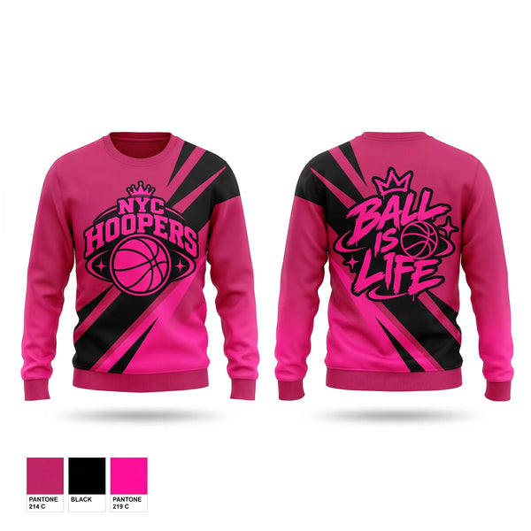 Crew Neck Sweatshirt, hoopers, Women's Basketball, Teamtime, Team time, sublimation, custom sports apparel, team uniforms, spirit wear, spiritwear, sports uniforms, custom shirts, team store, custom team store, fundraiser sports, apparel fundraiser