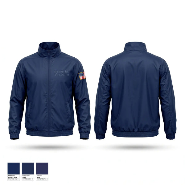 Windbreaker, Pleasant Hill Fire District, Fire Department, Teamtime, Team time, sublimation, custom sports apparel, team uniforms, spirit wear, spiritwear, sports uniforms, custom shirts, team store, custom team store, fundraiser sports, apparel fundraiser