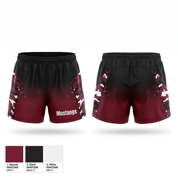 Womens Shorts, Mustangs, Women's Basketball, Teamtime, Team time, sublimation, custom sports apparel, team uniforms, spirit wear, spiritwear, sports uniforms, custom shirts, team store, custom team store, fundraiser sports, apparel fundraiser