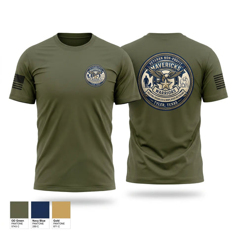 Old School Cotton Feel Shirt, Mavericks Warriors, Army, Teamtime, Team time, sublimation, custom sports apparel, team uniforms, spirit wear, spiritwear, sports uniforms, custom shirts, team store, custom team store, fundraiser sports, apparel fundraiser