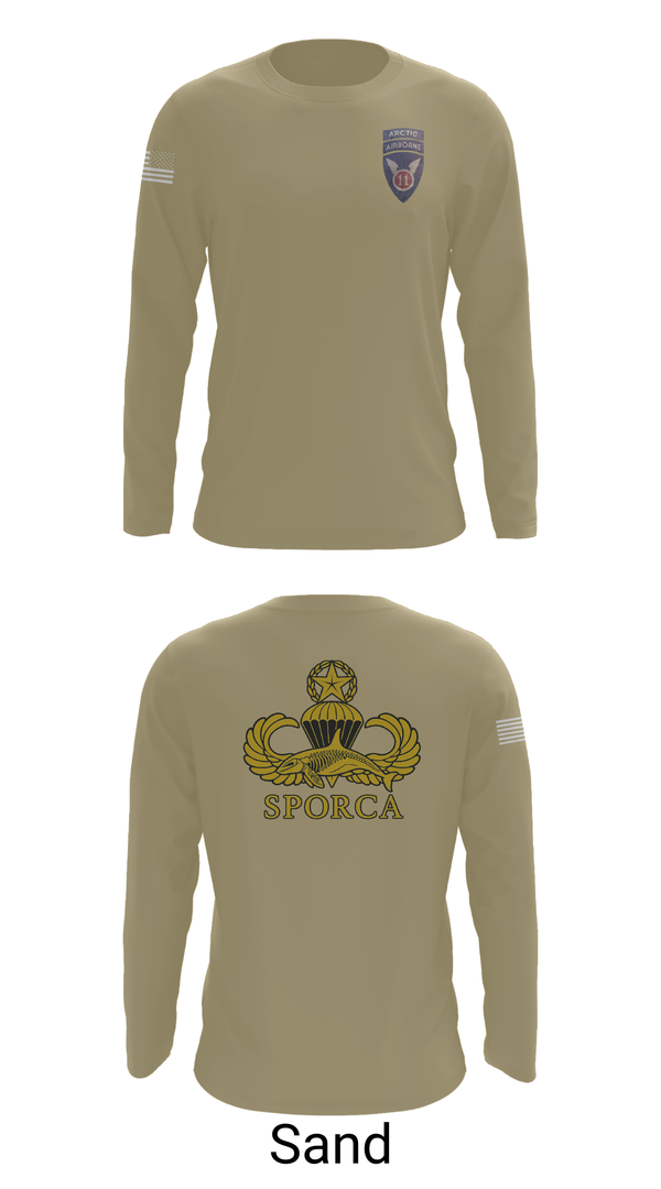 Long Sleeve Performance Shirt, HHC, 725th BSB, 2/11 ABN, , Teamtime, Team time, sublimation, custom sports apparel, team uniforms, spirit wear, spiritwear, sports uniforms, custom shirts, team store, custom team store, fundraiser sports, apparel fundraiser