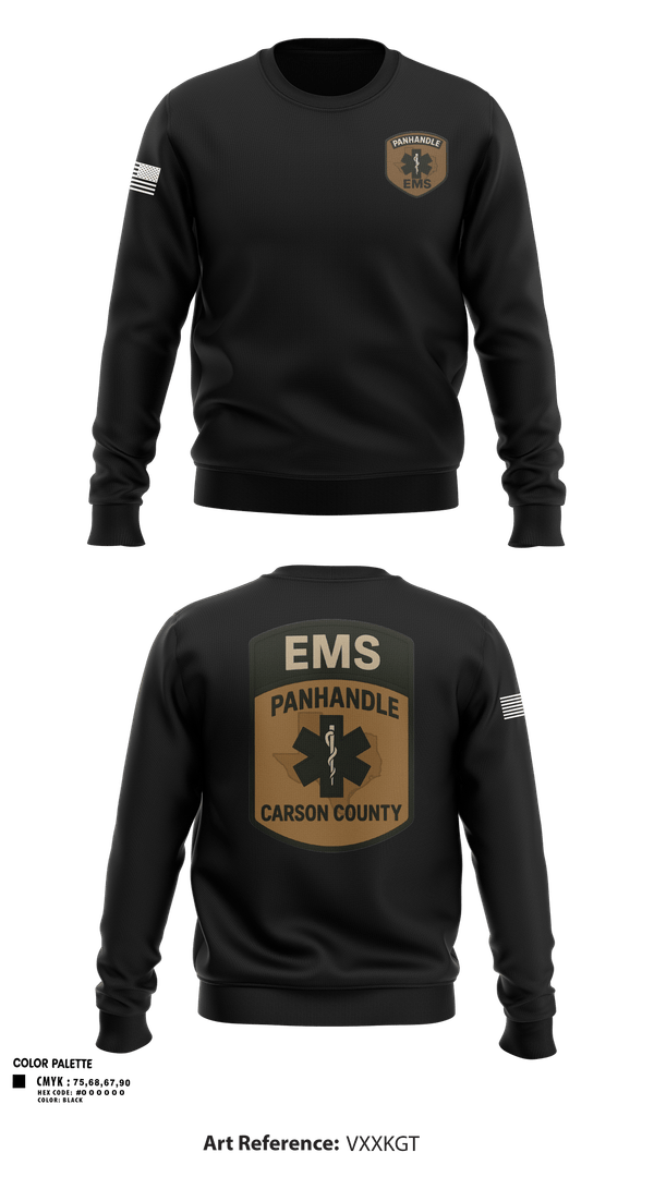 Crew Neck Sweatshirt, Panhandle EMSPanhandle EMS, Fire Department, Teamtime, Team time, sublimation, custom sports apparel, team uniforms, spirit wear, spiritwear, sports uniforms, custom shirts, team store, custom team store, fundraiser sports, apparel fundraiser