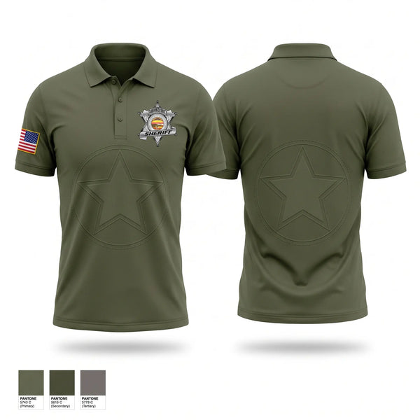 Short Sleeve Performance Polo, Crawford county detective, Police, Teamtime, Team time, sublimation, custom sports apparel, team uniforms, spirit wear, spiritwear, sports uniforms, custom shirts, team store, custom team store, fundraiser sports, apparel fundraiser