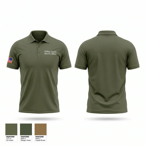 Short Sleeve Performance Polo, Phillips County Sheriff's Office, Police, Teamtime, Team time, sublimation, custom sports apparel, team uniforms, spirit wear, spiritwear, sports uniforms, custom shirts, team store, custom team store, fundraiser sports, apparel fundraiser