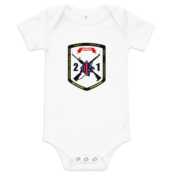 2nd Battalion, 1st Marine Regiment 96823879 Baby short sleeve one piece-1