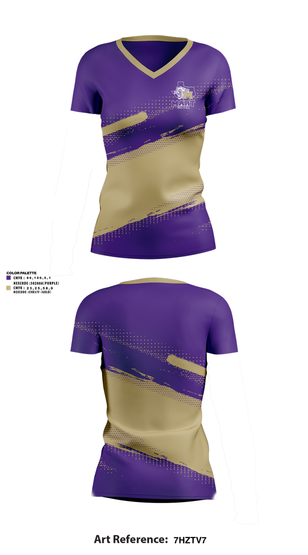 Womens Short Sleeve Vneck Shirt, Mart High School Cheer, Cheer, Teamtime, Team time, sublimation, custom sports apparel, team uniforms, spirit wear, spiritwear, sports uniforms, custom shirts, team store, custom team store, fundraiser sports, apparel fundraiser