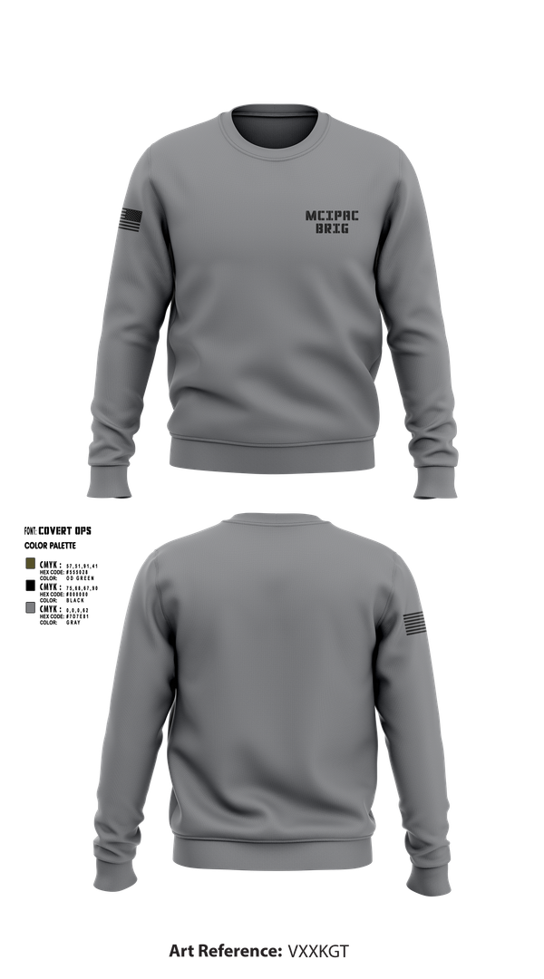 Crew Neck Sweatshirt, MCIPAC Brig, , Teamtime, Team time, sublimation, custom sports apparel, team uniforms, spirit wear, spiritwear, sports uniforms, custom shirts, team store, custom team store, fundraiser sports, apparel fundraiser