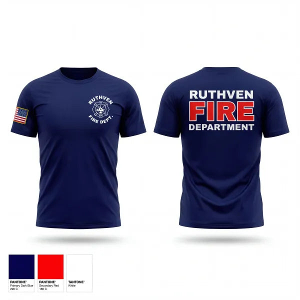 Short Sleeve Performance Shirt, Ruthven Fire Department, Fire Department, Teamtime, Team time, sublimation, custom sports apparel, team uniforms, spirit wear, spiritwear, sports uniforms, custom shirts, team store, custom team store, fundraiser sports, apparel fundraiser