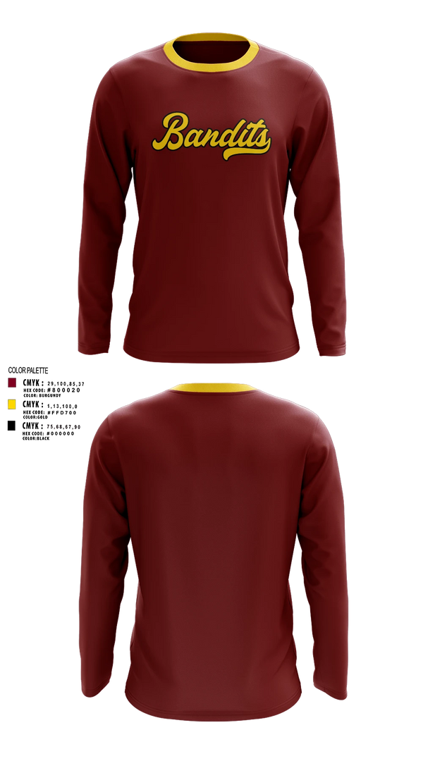 Long Sleeve Performance Shirt, Barren Bandits, Softball, Teamtime, Team time, sublimation, custom sports apparel, team uniforms, spirit wear, spiritwear, sports uniforms, custom shirts, team store, custom team store, fundraiser sports, apparel fundraiser