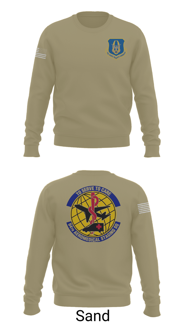 Crew Neck Sweatshirt, 94ASTS, Air Force, Teamtime, Team time, sublimation, custom sports apparel, team uniforms, spirit wear, spiritwear, sports uniforms, custom shirts, team store, custom team store, fundraiser sports, apparel fundraiser