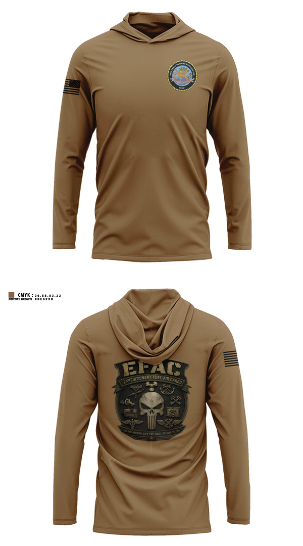 Long Sleeve hooded sunshirt, EFAC, Navy, Teamtime, Team time, sublimation, custom sports apparel, team uniforms, spirit wear, spiritwear, sports uniforms, custom shirts, team store, custom team store, fundraiser sports, apparel fundraiser