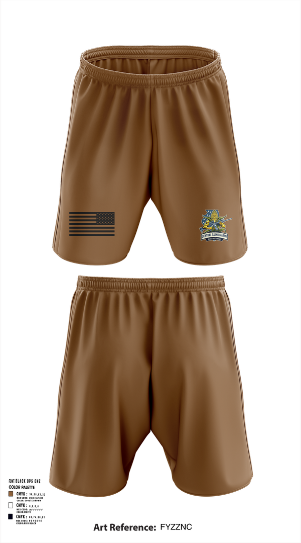 Athletic Shorts With Pockets, Central Illinois Army Recruiting Company, , Teamtime, Team time, sublimation, custom sports apparel, team uniforms, spirit wear, spiritwear, sports uniforms, custom shirts, team store, custom team store, fundraiser sports, apparel fundraiser