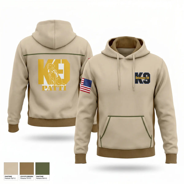 Hoodie, University of Delaware Police Department-K9 Patti, Police, Teamtime, Team time, sublimation, custom sports apparel, team uniforms, spirit wear, spiritwear, sports uniforms, custom shirts, team store, custom team store, fundraiser sports, apparel fundraiser