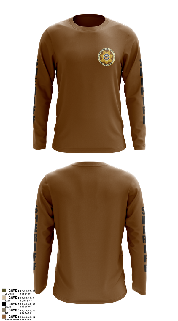 Long Sleeve Performance Shirt, Bollinger County Sheriff’s Office, Police, Teamtime, Team time, sublimation, custom sports apparel, team uniforms, spirit wear, spiritwear, sports uniforms, custom shirts, team store, custom team store, fundraiser sports, apparel fundraiser