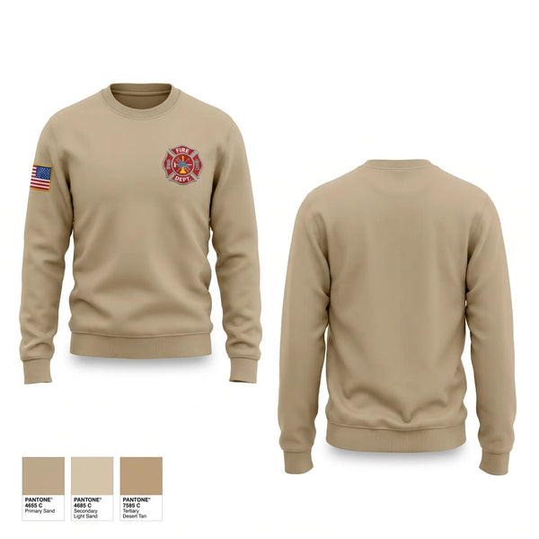 Crew Neck Sweatshirt, Simmesport Volunteer Fire Department, Fire Department, Teamtime, Team time, sublimation, custom sports apparel, team uniforms, spirit wear, spiritwear, sports uniforms, custom shirts, team store, custom team store, fundraiser sports, apparel fundraiser