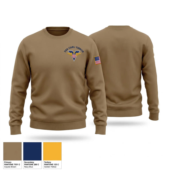 Crew Neck Sweatshirt, USS CARL VINSON SECURITY, Navy, Teamtime, Team time, sublimation, custom sports apparel, team uniforms, spirit wear, spiritwear, sports uniforms, custom shirts, team store, custom team store, fundraiser sports, apparel fundraiser