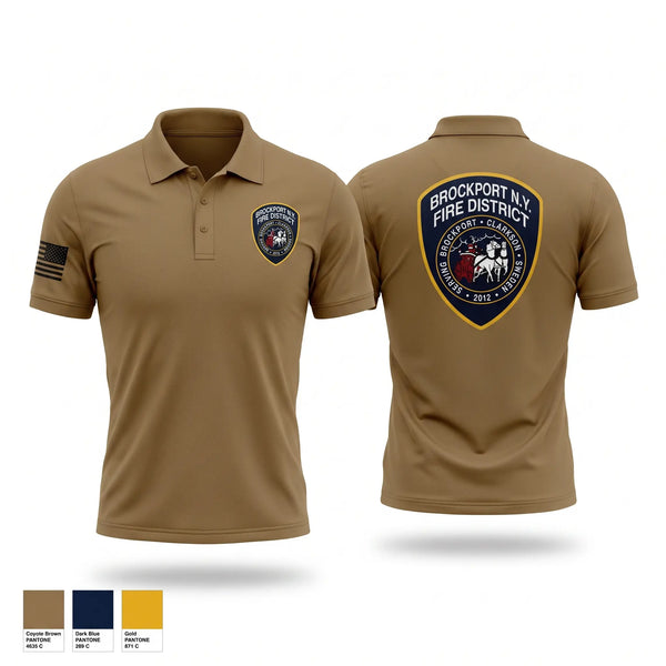 Short Sleeve Performance Polo, Brockport, Fire Department, Teamtime, Team time, sublimation, custom sports apparel, team uniforms, spirit wear, spiritwear, sports uniforms, custom shirts, team store, custom team store, fundraiser sports, apparel fundraiser