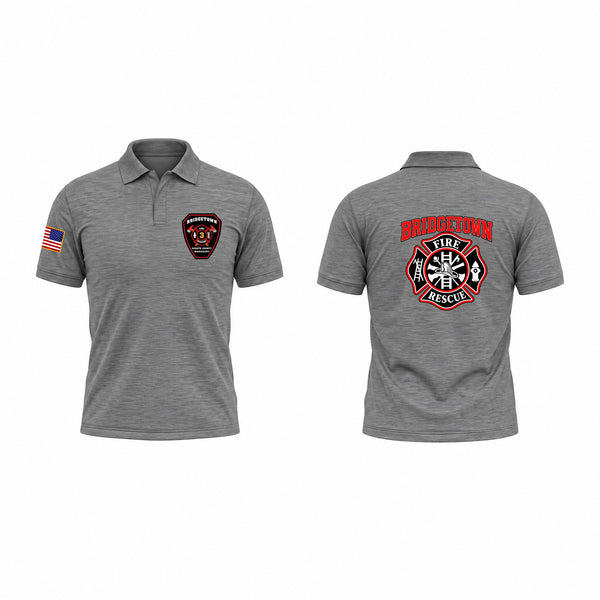 Short Sleeve Performance Polo, Bridgetown Volunteer Fire Department, Fire Department, Teamtime, Team time, sublimation, custom sports apparel, team uniforms, spirit wear, spiritwear, sports uniforms, custom shirts, team store, custom team store, fundraiser sports, apparel fundraiser