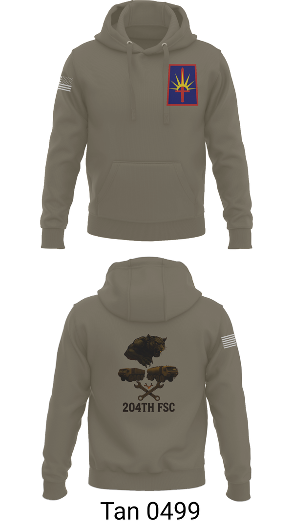 Hoodie, 204thFSC, National Guard, Teamtime, Team time, sublimation, custom sports apparel, team uniforms, spirit wear, spiritwear, sports uniforms, custom shirts, team store, custom team store, fundraiser sports, apparel fundraiser