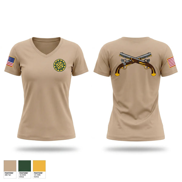 Womens Short Sleeve Vneck Shirt, 210 MP BN, Army, Teamtime, Team time, sublimation, custom sports apparel, team uniforms, spirit wear, spiritwear, sports uniforms, custom shirts, team store, custom team store, fundraiser sports, apparel fundraiser