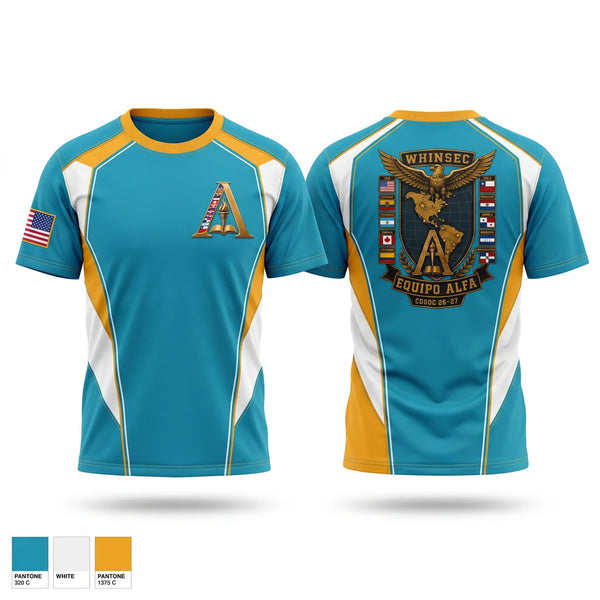 Old School Cotton Feel Shirt, FAH BASE HAM, Air Force, Teamtime, Team time, sublimation, custom sports apparel, team uniforms, spirit wear, spiritwear, sports uniforms, custom shirts, team store, custom team store, fundraiser sports, apparel fundraiser