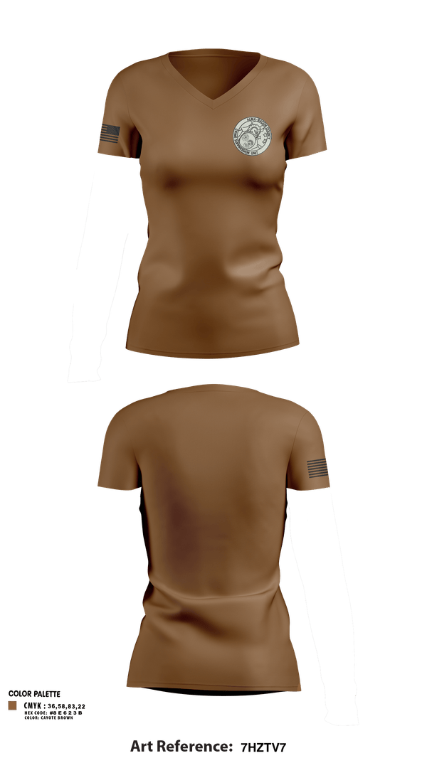 Womens Short Sleeve Vneck Shirt, 10th Expeditionary Aeromedical Evacuation Flight (10th EAEF/26.1), , Teamtime, Team time, sublimation, custom sports apparel, team uniforms, spirit wear, spiritwear, sports uniforms, custom shirts, team store, custom team store, fundraiser sports, apparel fundraiser