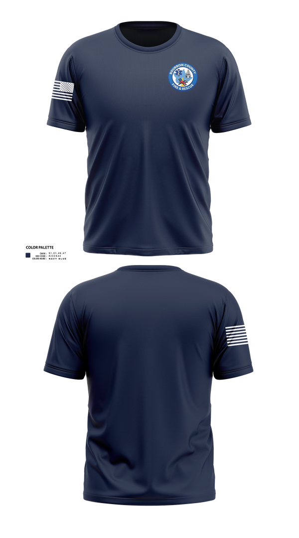 Short Sleeve Performance Shirt, Bourbon County Fire and Rescue, Fire Department, Teamtime, Team time, sublimation, custom sports apparel, team uniforms, spirit wear, spiritwear, sports uniforms, custom shirts, team store, custom team store, fundraiser sports, apparel fundraiser