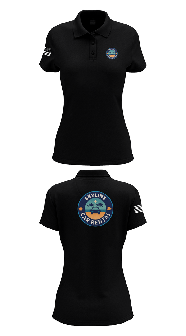 Womens Short Sleeve Performance Polo, Skyline Car Rental, Men's Basketball, Teamtime, Team time, sublimation, custom sports apparel, team uniforms, spirit wear, spiritwear, sports uniforms, custom shirts, team store, custom team store, fundraiser sports, apparel fundraiser