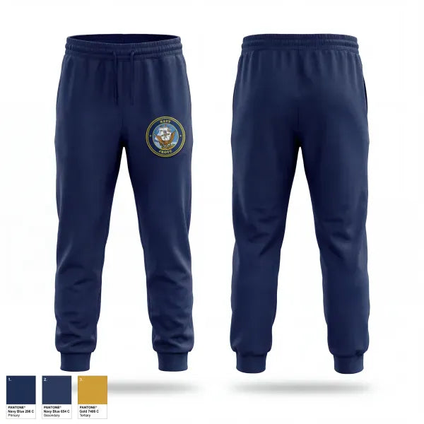 Sweatpants, NJROTC, Navy, Teamtime, Team time, sublimation, custom sports apparel, team uniforms, spirit wear, spiritwear, sports uniforms, custom shirts, team store, custom team store, fundraiser sports, apparel fundraiser