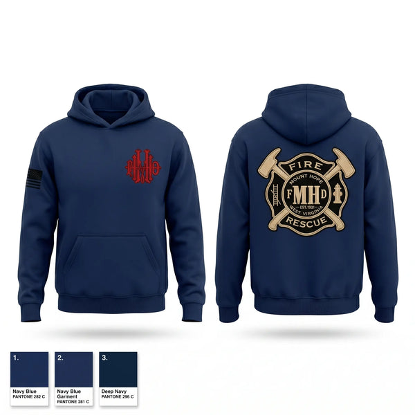 Hoodie, Mount Hope Fire Department, Fire Department, Teamtime, Team time, sublimation, custom sports apparel, team uniforms, spirit wear, spiritwear, sports uniforms, custom shirts, team store, custom team store, fundraiser sports, apparel fundraiser