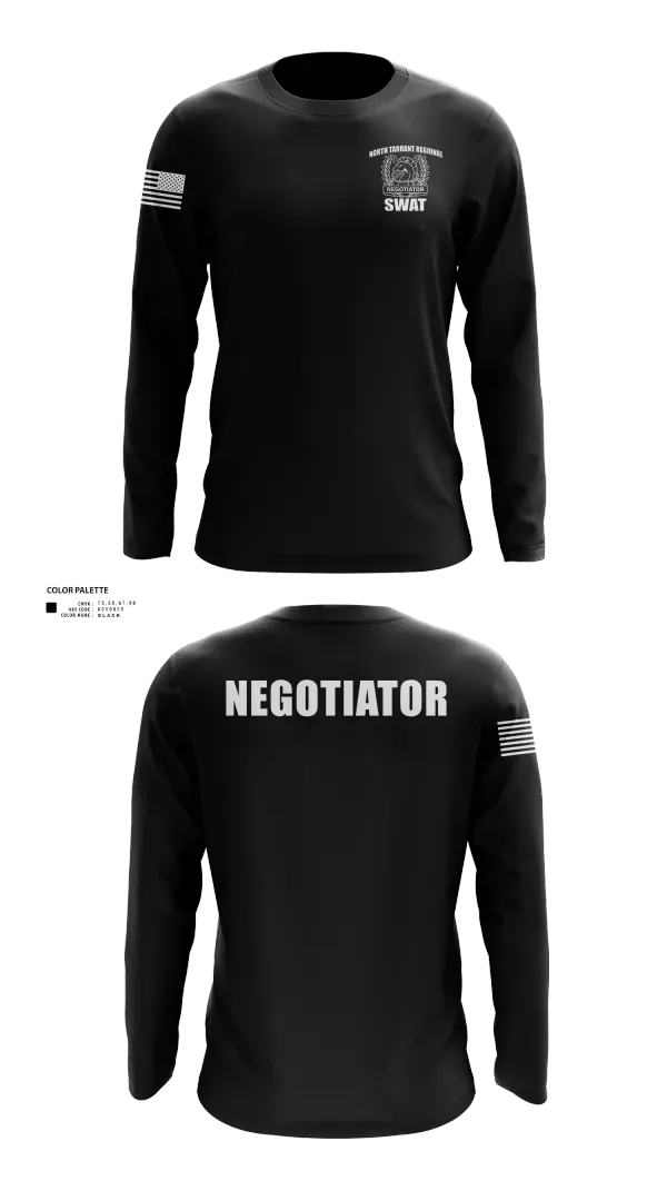 Long Sleeve Performance Shirt, North Tarrant Regional CNT, Police, Teamtime, Team time, sublimation, custom sports apparel, team uniforms, spirit wear, spiritwear, sports uniforms, custom shirts, team store, custom team store, fundraiser sports, apparel fundraiser