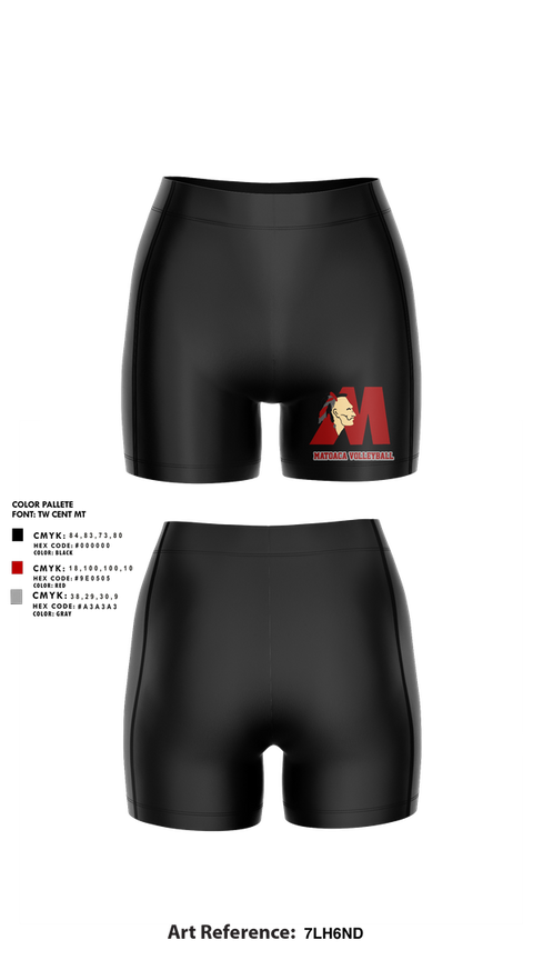 Womens Shorts, Matoaca High School Volleyball, Women's Volleyball, Teamtime, Team time, sublimation, custom sports apparel, team uniforms, spirit wear, spiritwear, sports uniforms, custom shirts, team store, custom team store, fundraiser sports, apparel fundraiser