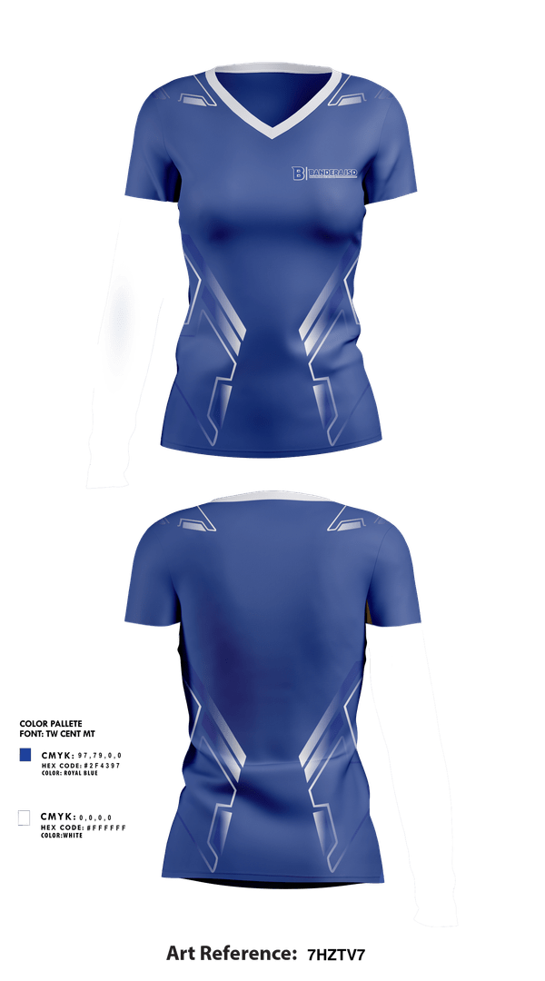 Womens Short Sleeve Vneck Shirt, Bandera Bulldogs Volleyball, Women's Volleyball, Teamtime, Team time, sublimation, custom sports apparel, team uniforms, spirit wear, spiritwear, sports uniforms, custom shirts, team store, custom team store, fundraiser sports, apparel fundraiser