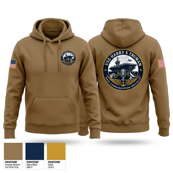 Hoodie, CVN75 Media, Navy, Teamtime, Team time, sublimation, custom sports apparel, team uniforms, spirit wear, spiritwear, sports uniforms, custom shirts, team store, custom team store, fundraiser sports, apparel fundraiser
