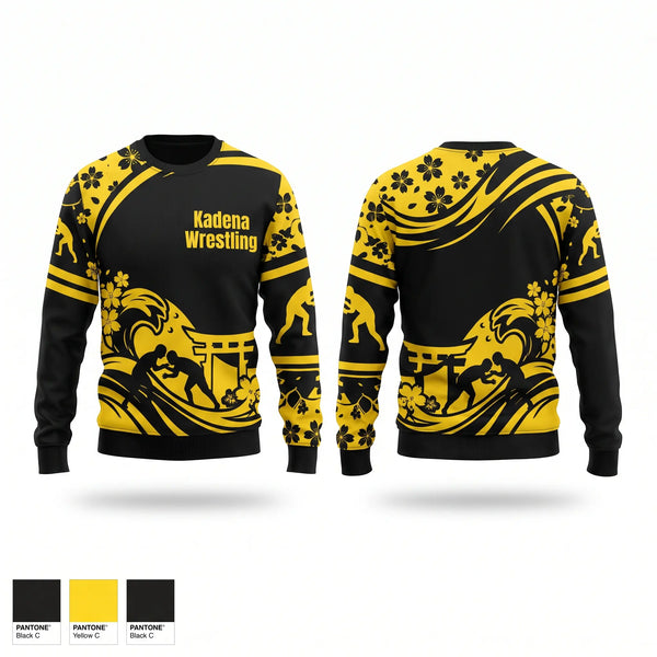 Crew Neck Sweatshirt, Kadena Wrestling, Wrestling, Teamtime, Team time, sublimation, custom sports apparel, team uniforms, spirit wear, spiritwear, sports uniforms, custom shirts, team store, custom team store, fundraiser sports, apparel fundraiser