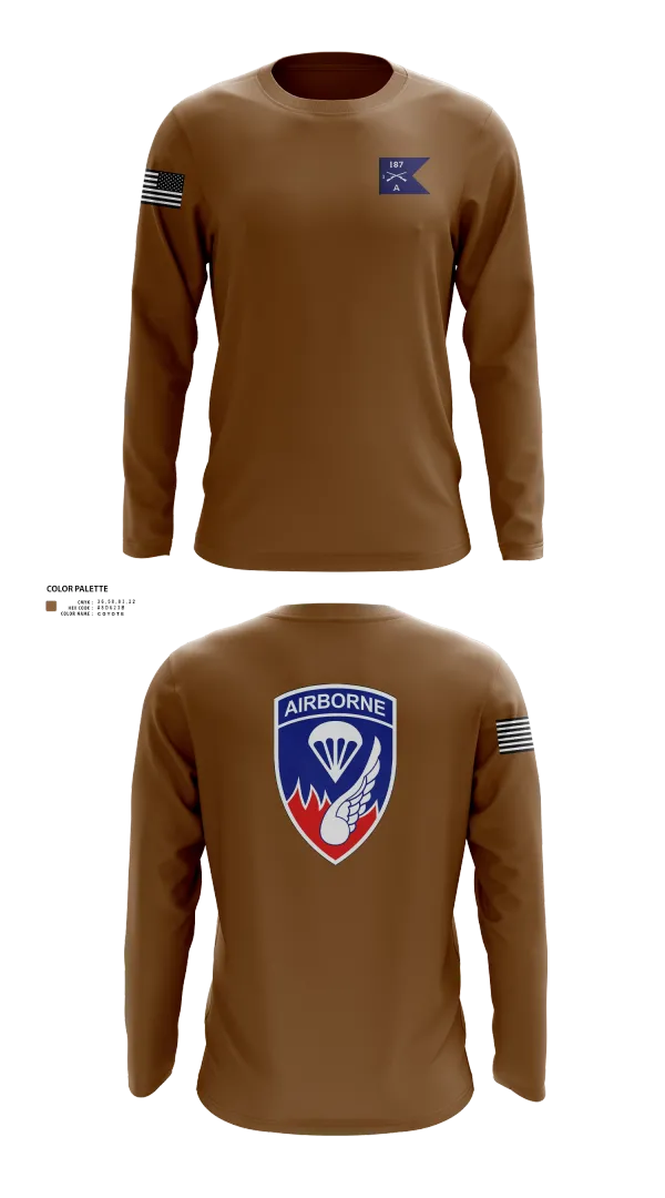 Long Sleeve Performance Shirt, 187 infantry, , Teamtime, Team time, sublimation, custom sports apparel, team uniforms, spirit wear, spiritwear, sports uniforms, custom shirts, team store, custom team store, fundraiser sports, apparel fundraiser